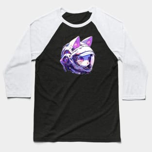 Anime Space Cat Baseball T-Shirt